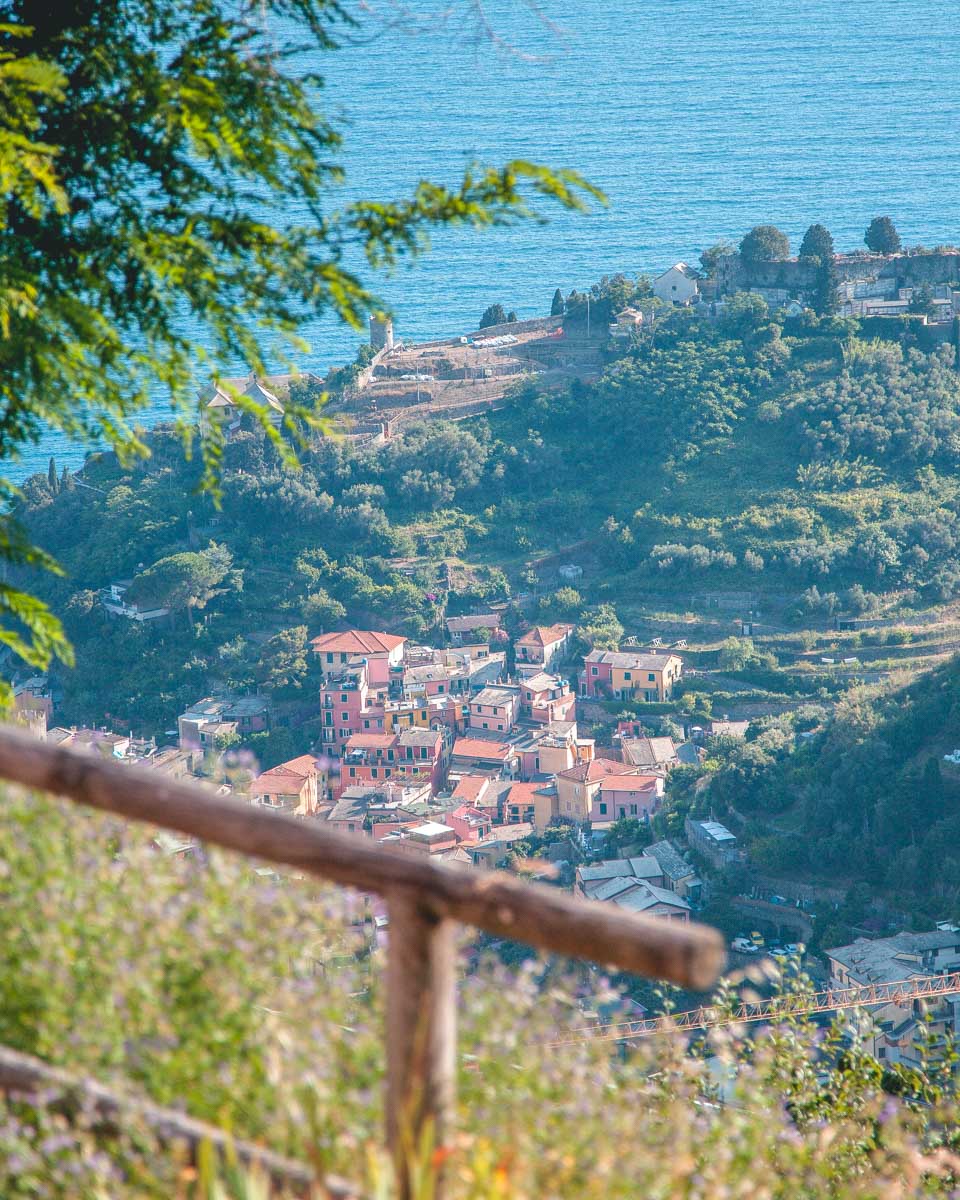 Views of Monterosso al Mare in Cinque Terre Italy on a horseback tour