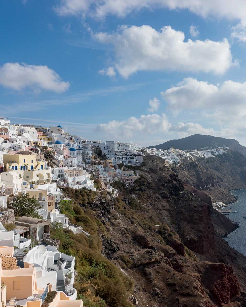 Village-views-from-Firostefani on Santorini Greece