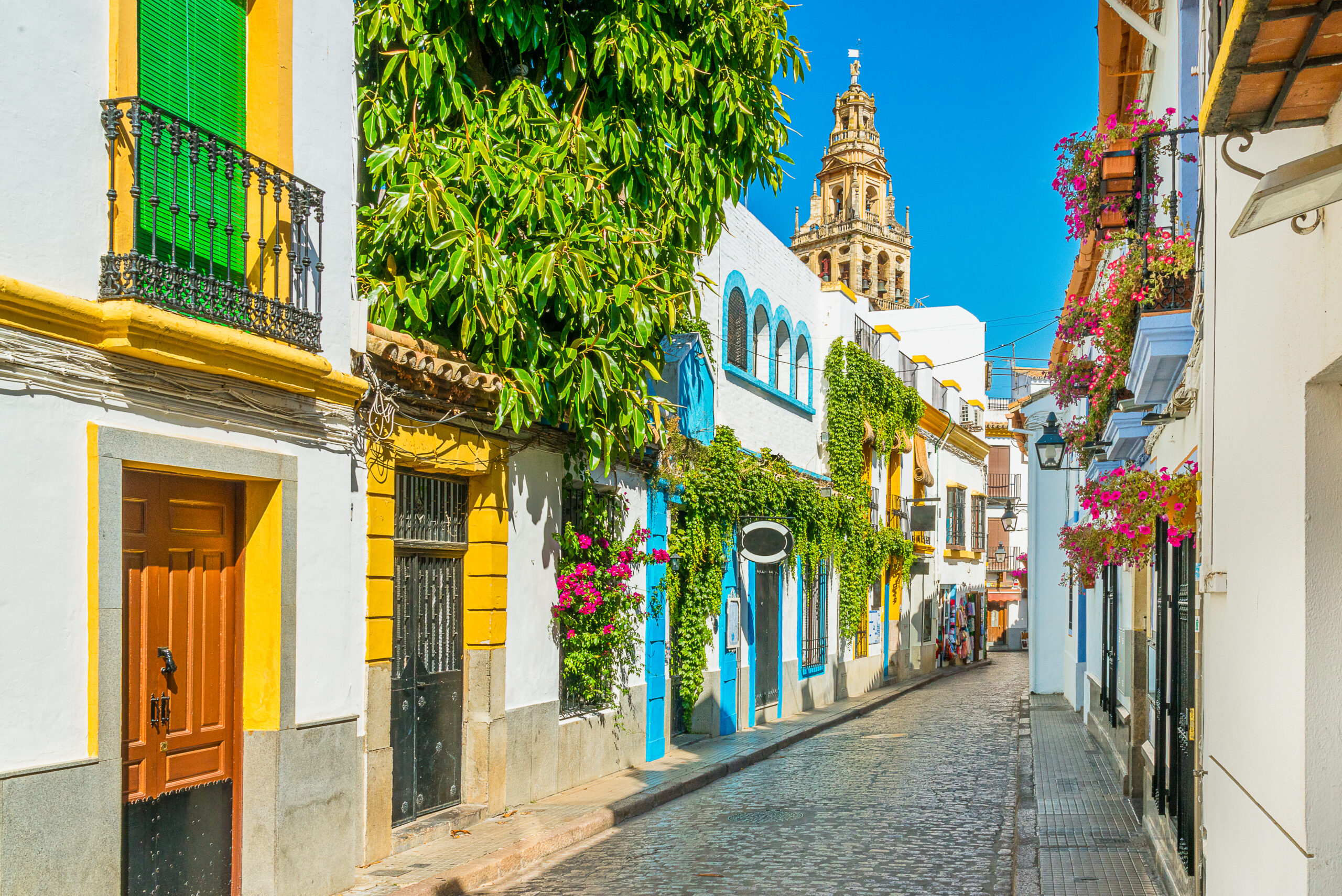 A street in the Jewish Quarter of Cordoba Spain