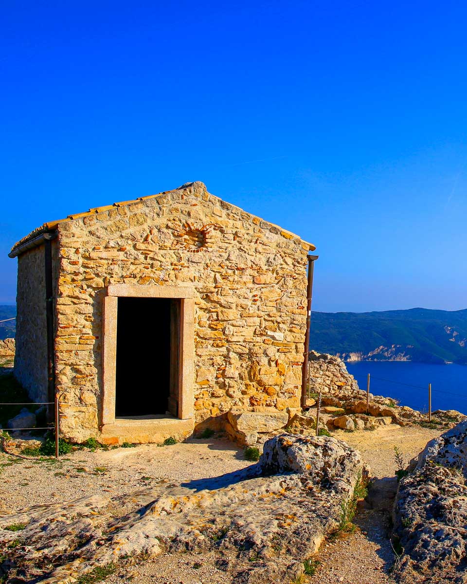 Angelokastro in Corfu Greece
