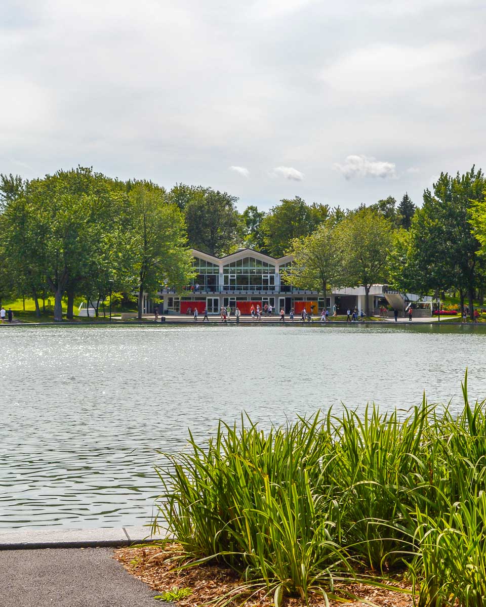 Beaver Lake in Mount Royal Park Montreal Quebec