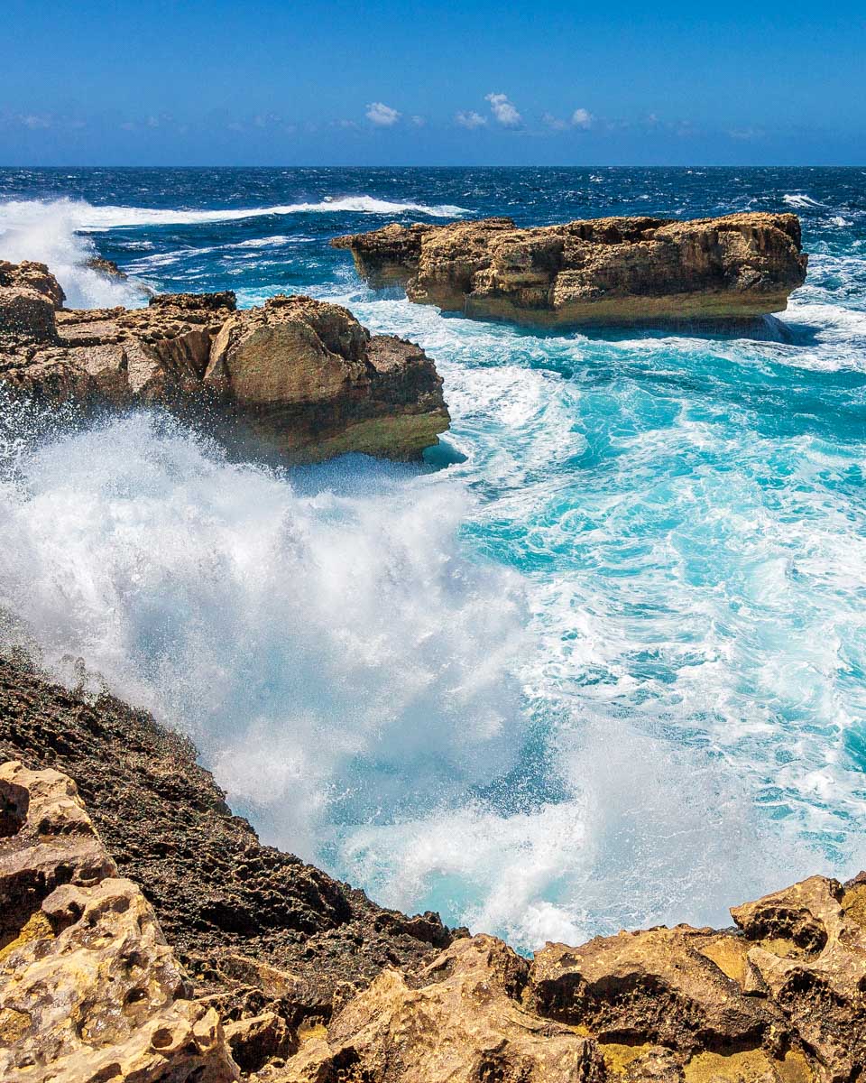 Dwejra Bay seen on a tour from Valletta to Gozo Malta