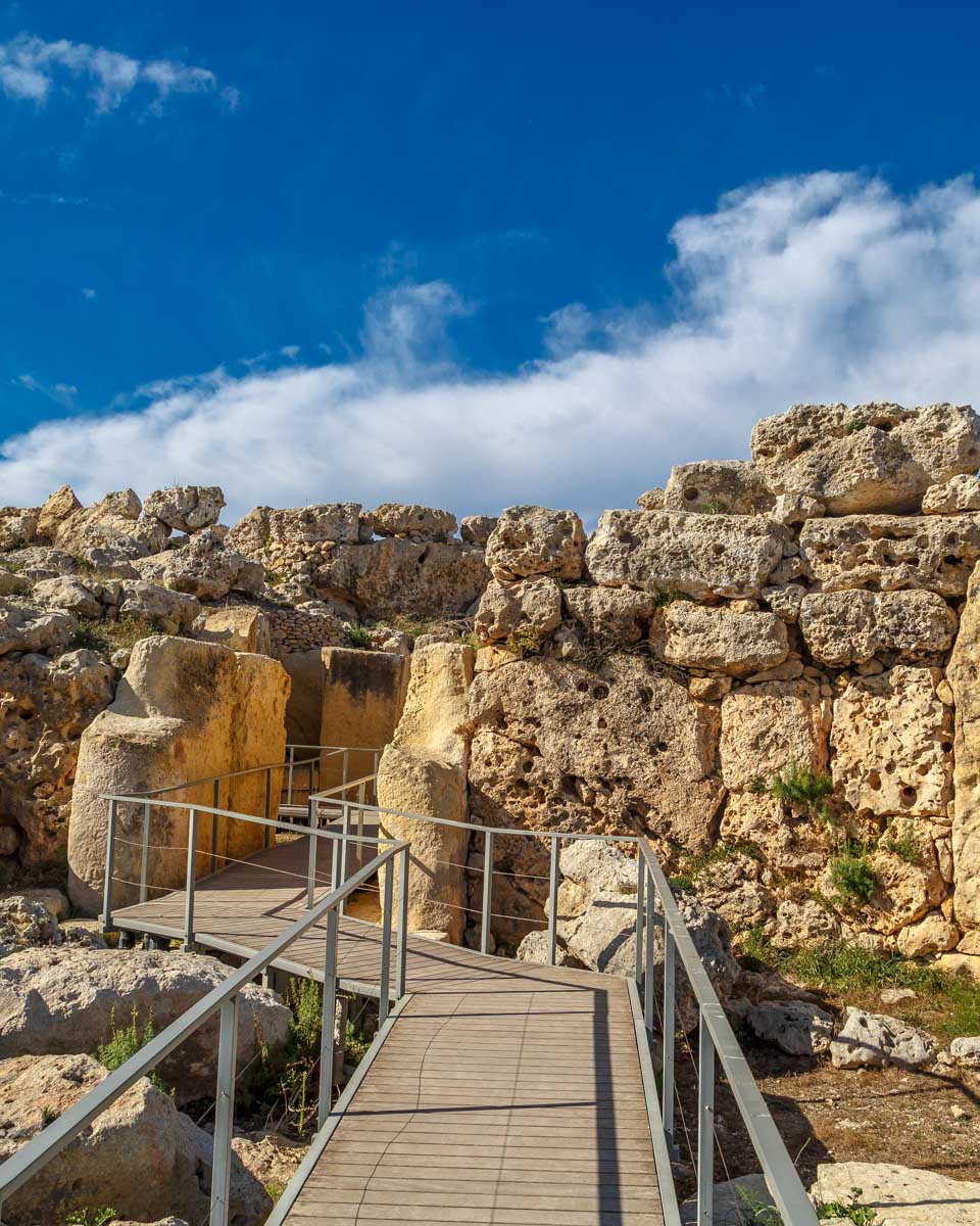 Ggantija Temples seen on a tour from Valletta to Gozo Malta