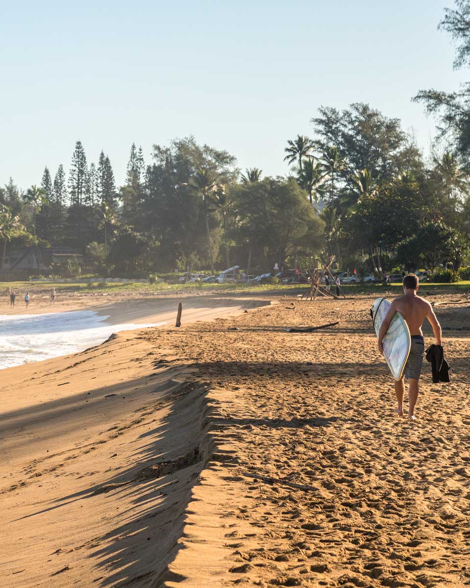 Hanalei Beach on Kauai Hawaii