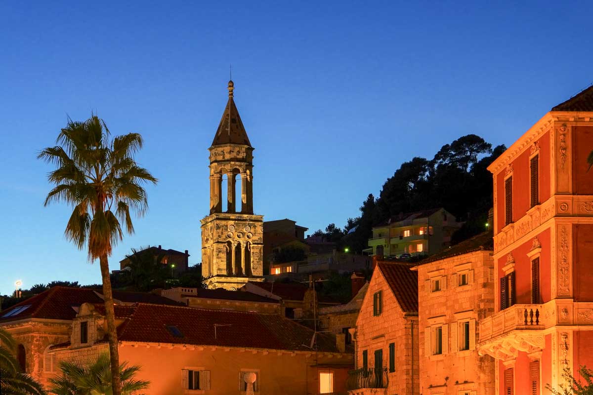 Hvar Croatia at night