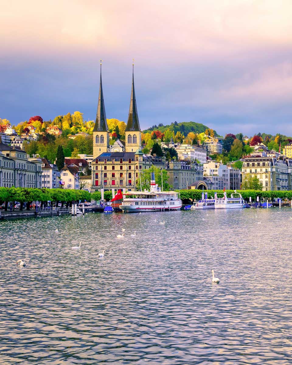 Lake Lucerne Waterfront in Lucerne Switzerland (2)