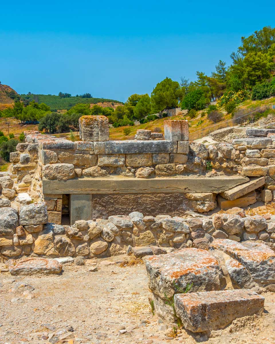 Minoan Palace of Phaistos near Matala Crete Greece