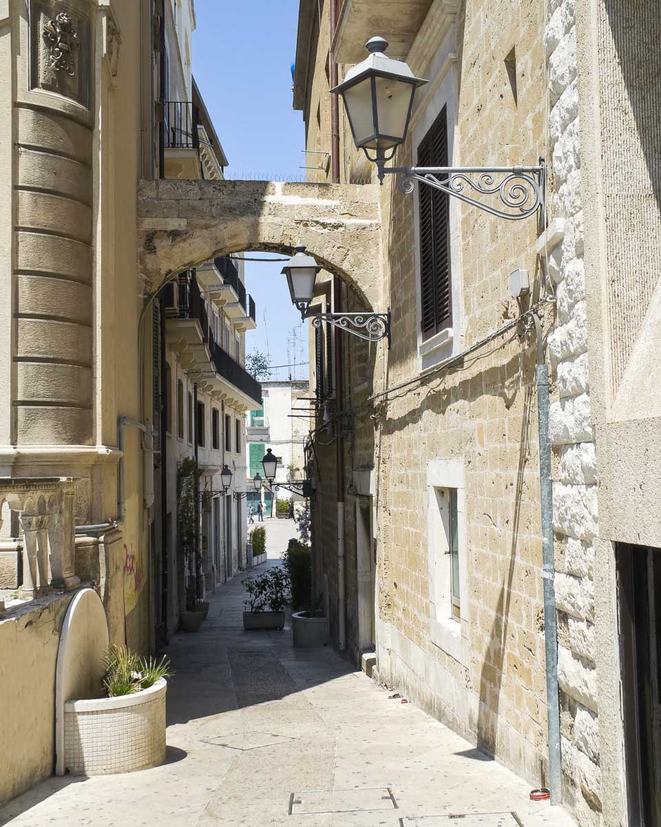 Part of Old Town Bari Italy
