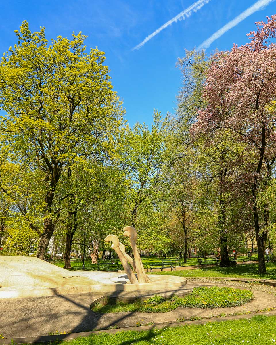 Planty Park in Krakow Poland