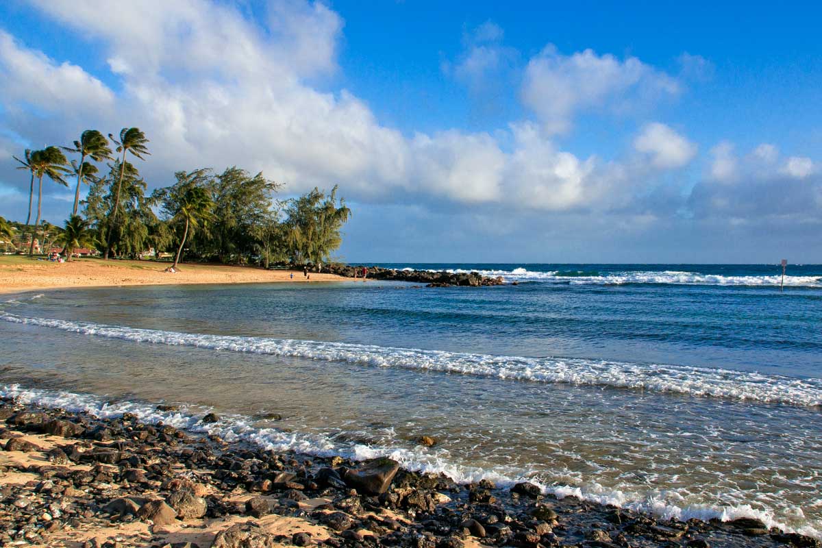 Poipu Beach Park on Kauai Hawaii