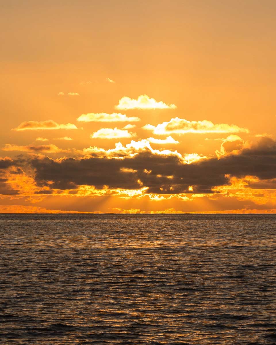 Sunset-seen-in Bali on a cruise