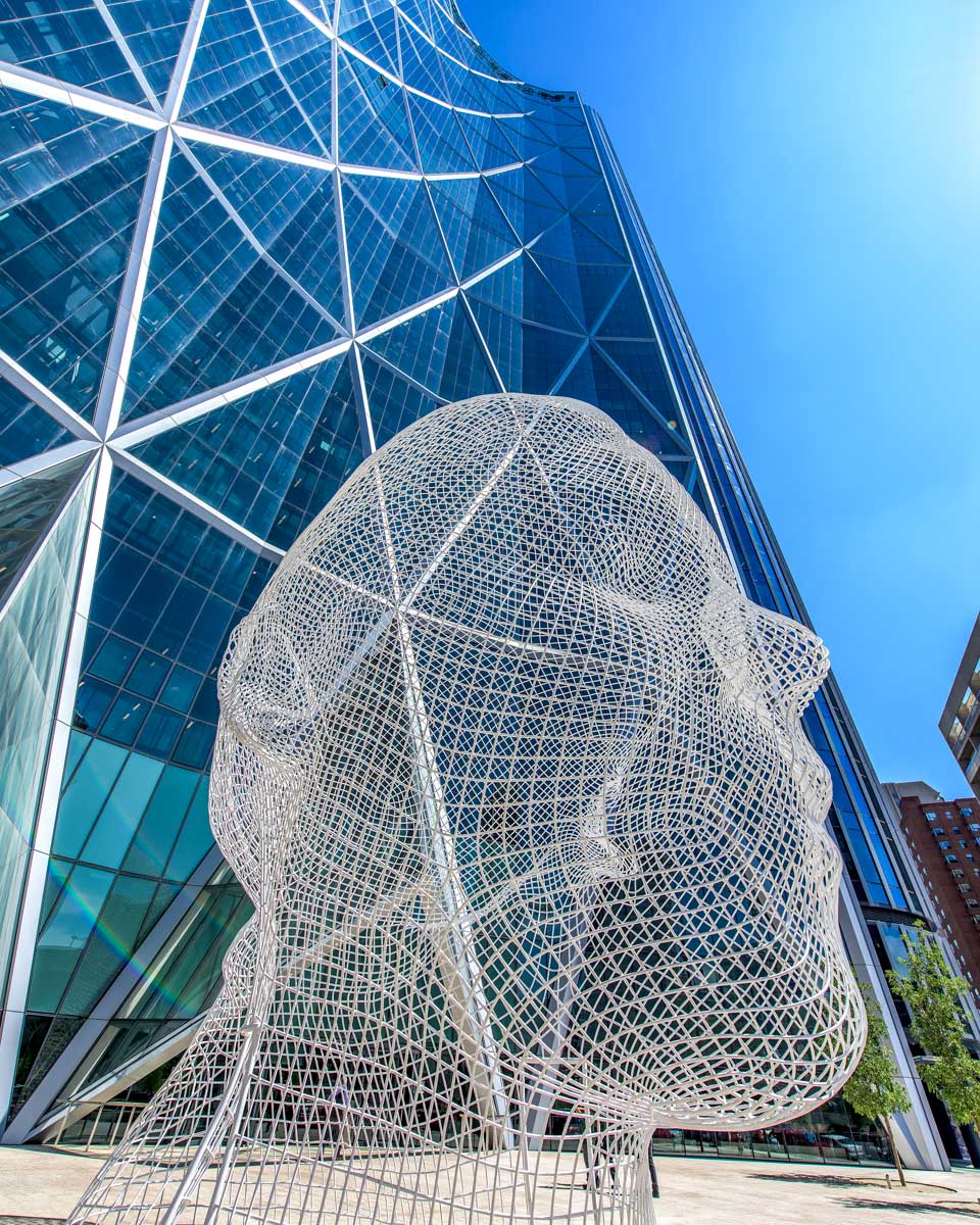 The Bow skyscraper seen on a tour of Calgary Alberta