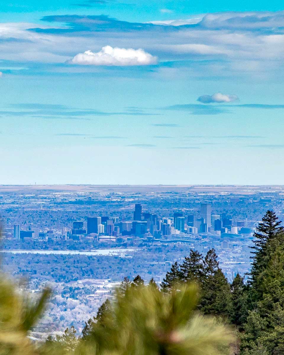 The view of Denver from Lookout Mountain Colorado