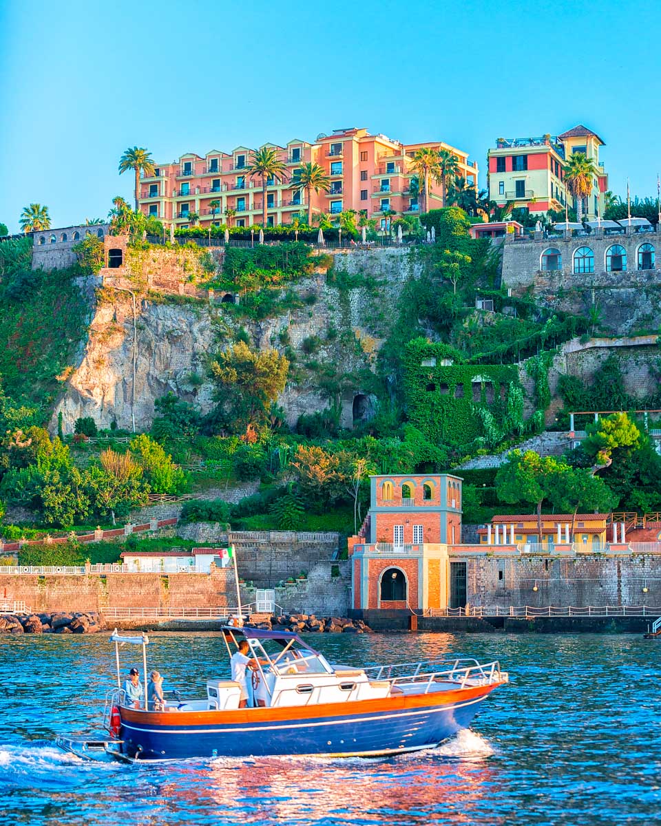A boat in the Marina Grande Sorrento Italy