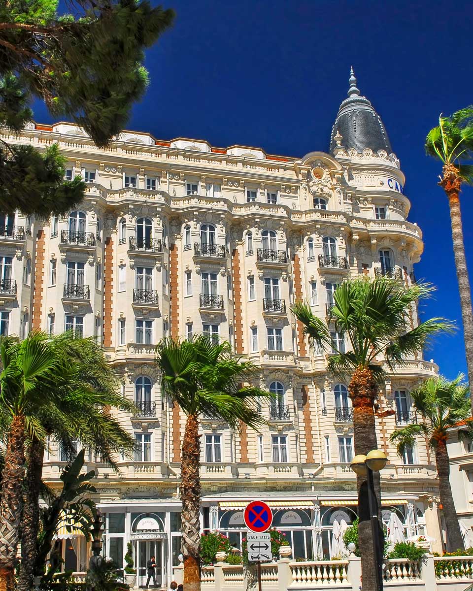 A building in La Croisette on a tour from Cannes France