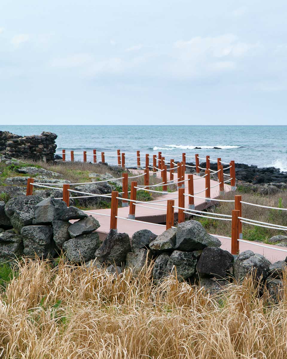 A coastal trail near Aewol on Jeju Island South Korea