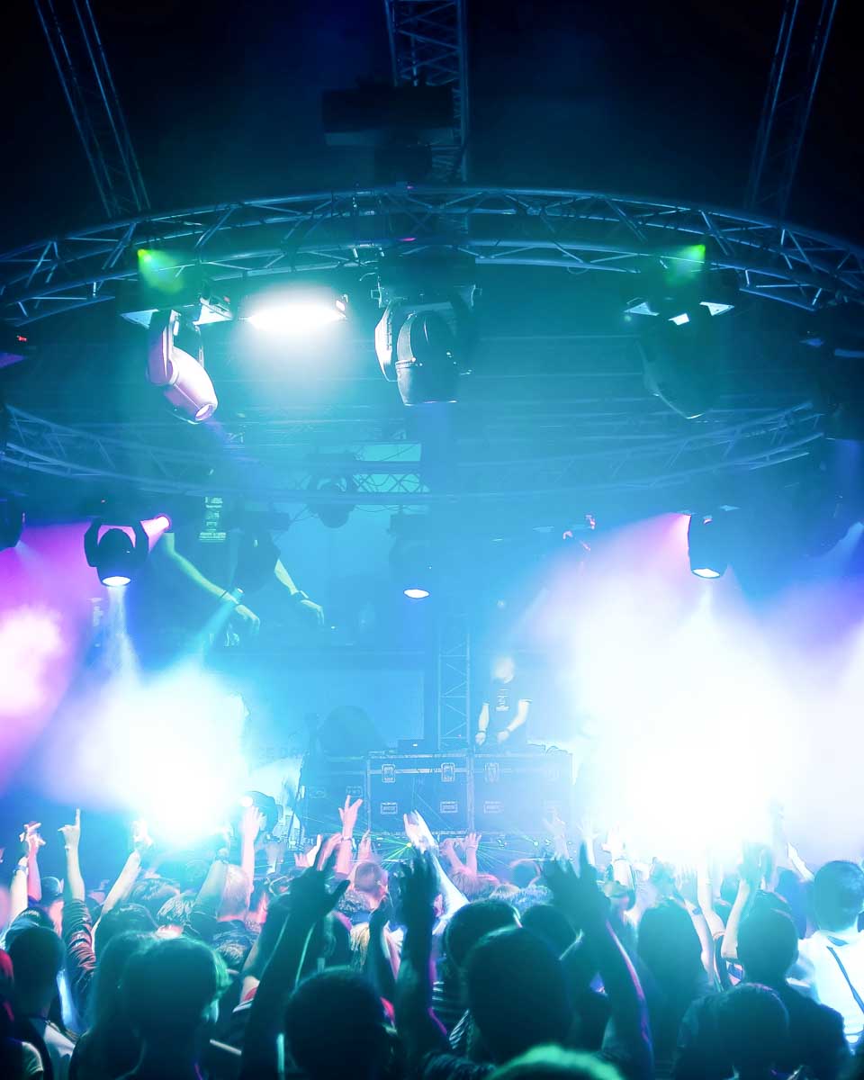 A concert at a club in Lan Kwai Fong Hong Kong