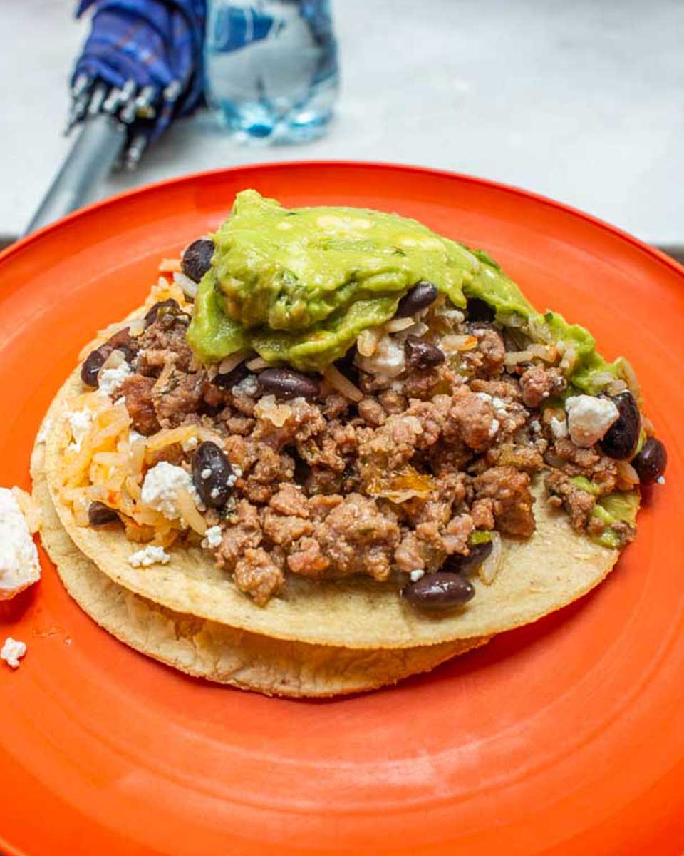 A-taco-during a cooking class-in-Cabo-San-Lucas Mexico