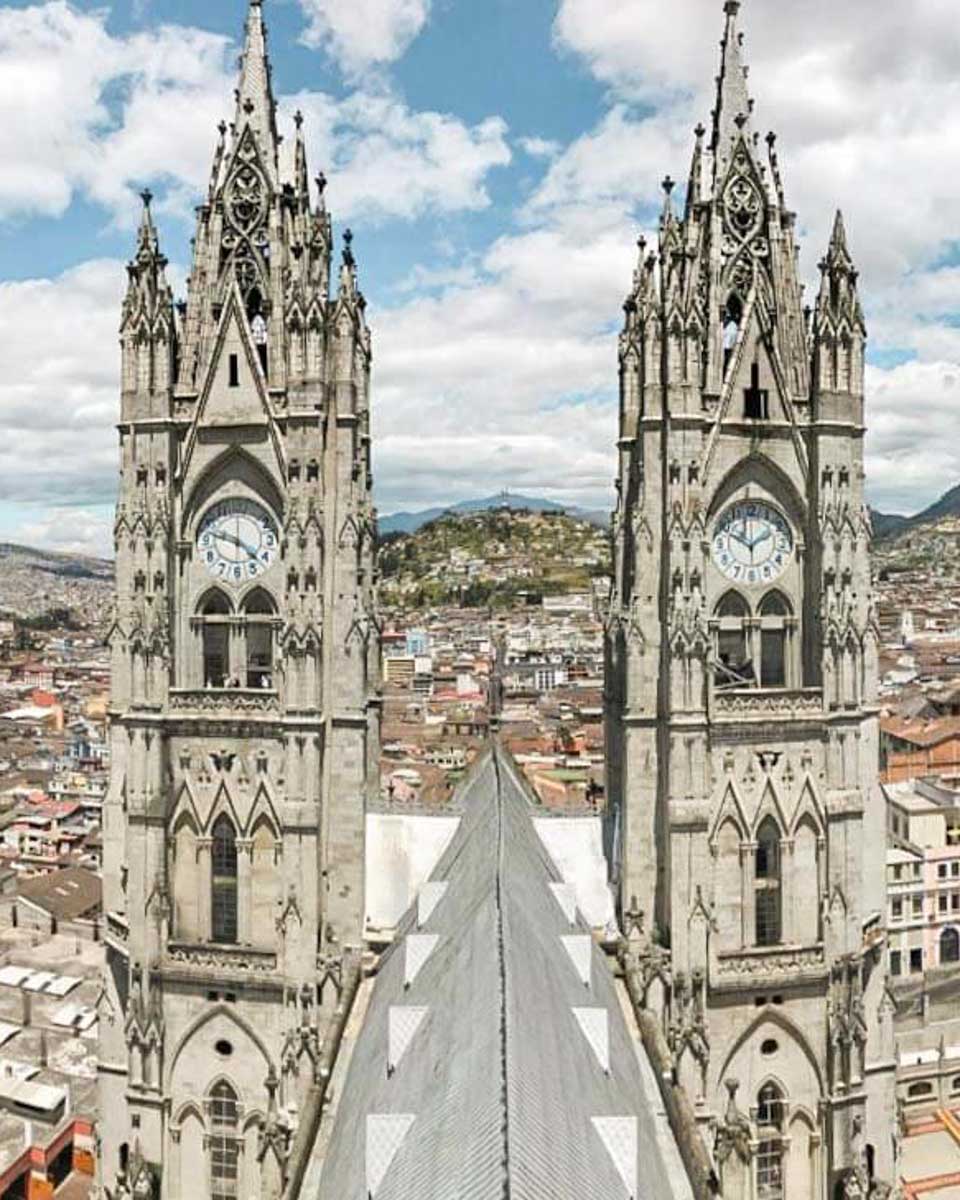 Basilica del Voto Nacional in Quito Ecuador