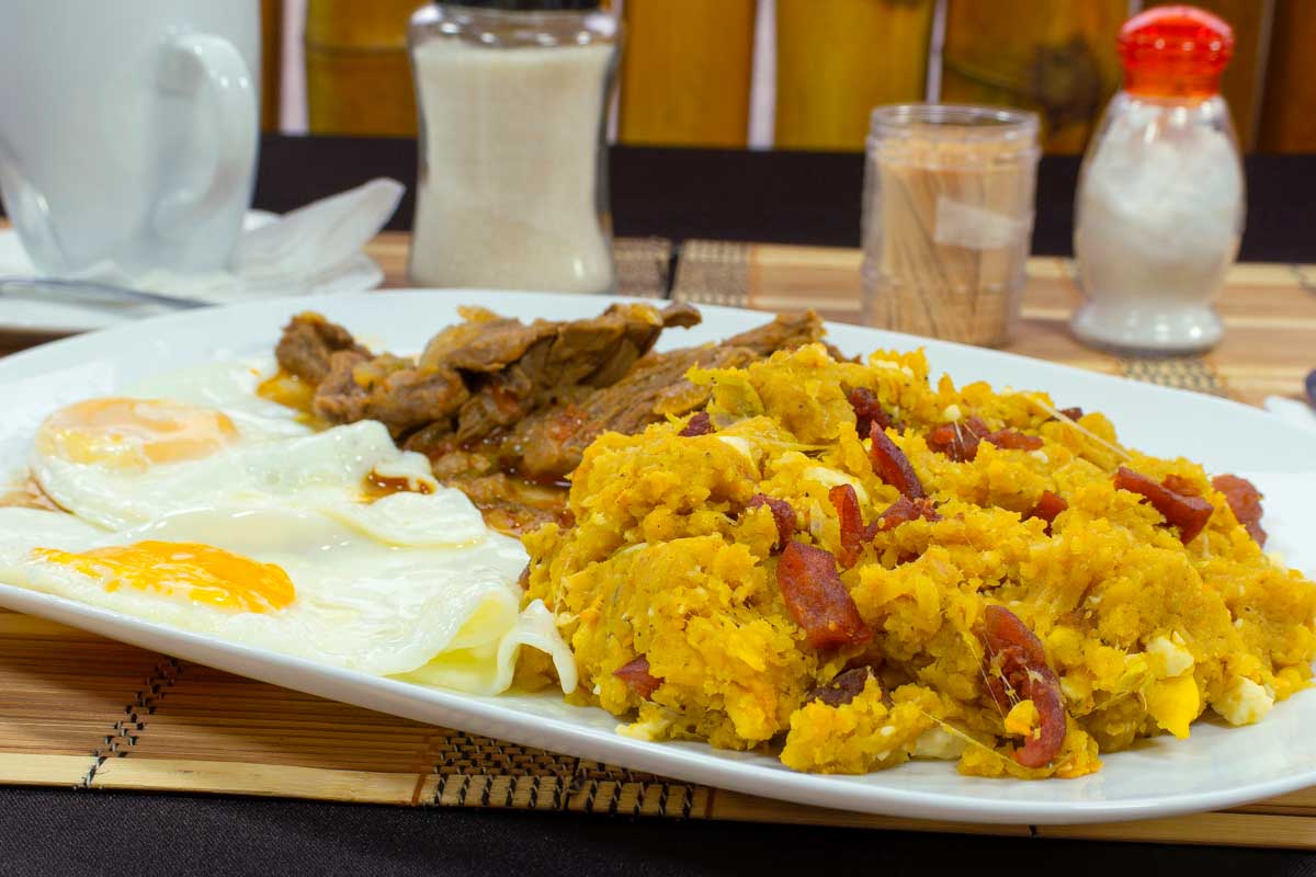 Breakfast eaten in Quito Ecuador