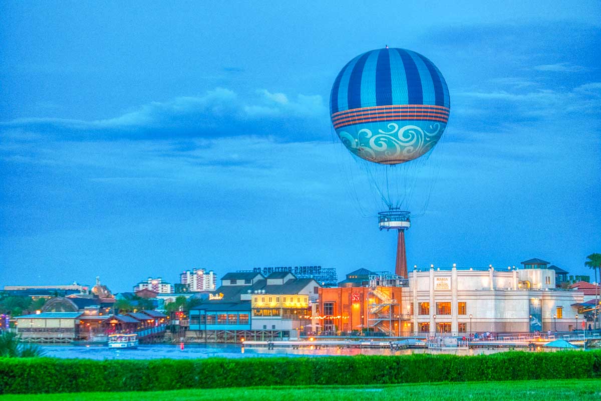 Disney Springs in the evening Orlando Florida