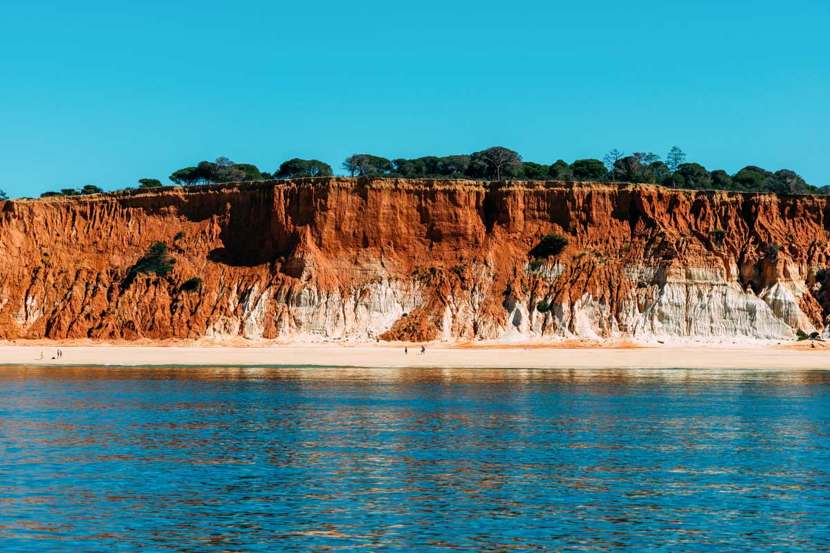 Falesia beach in Albufeira Portugal
