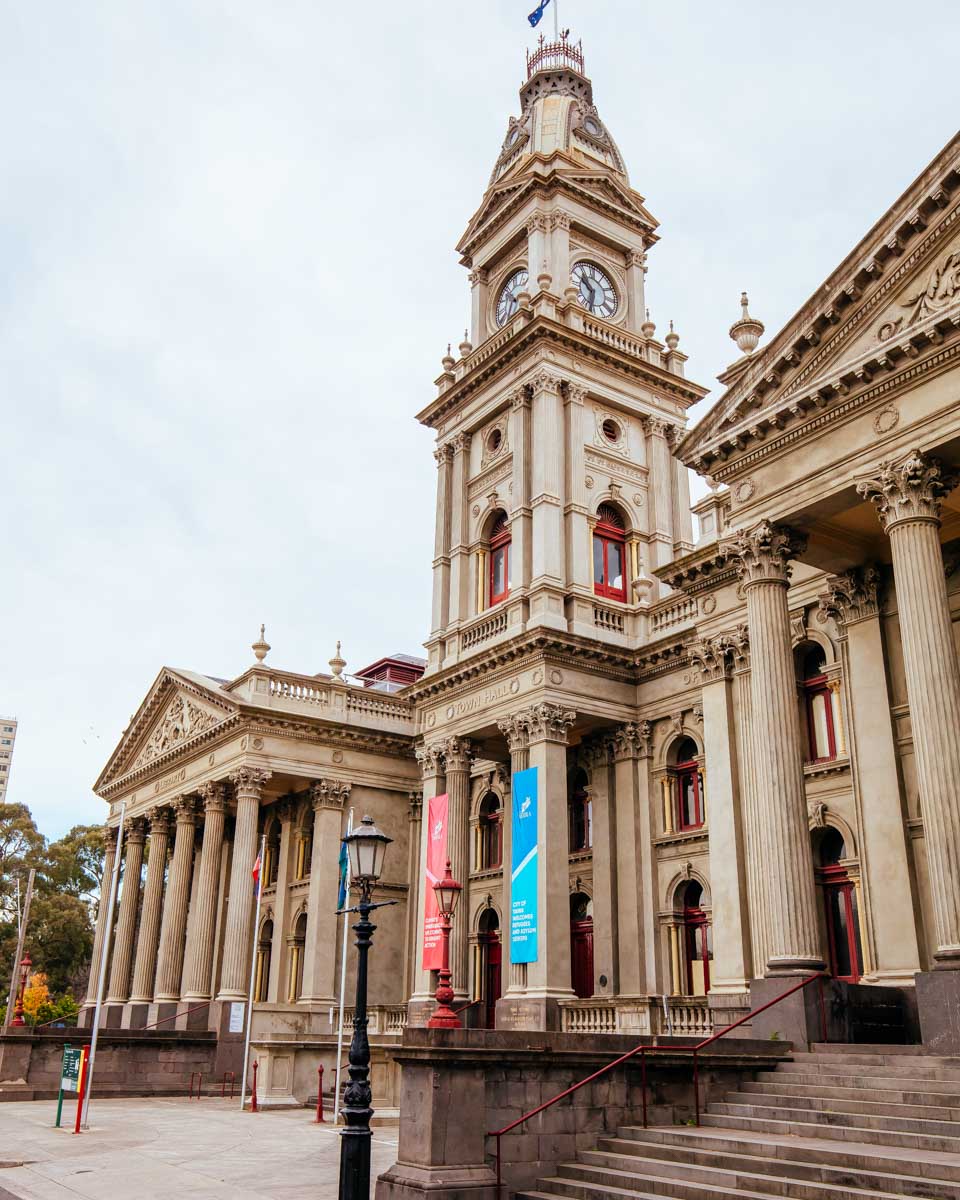 Fitzroy Town Hall in Fitzroy Melbourne Australia