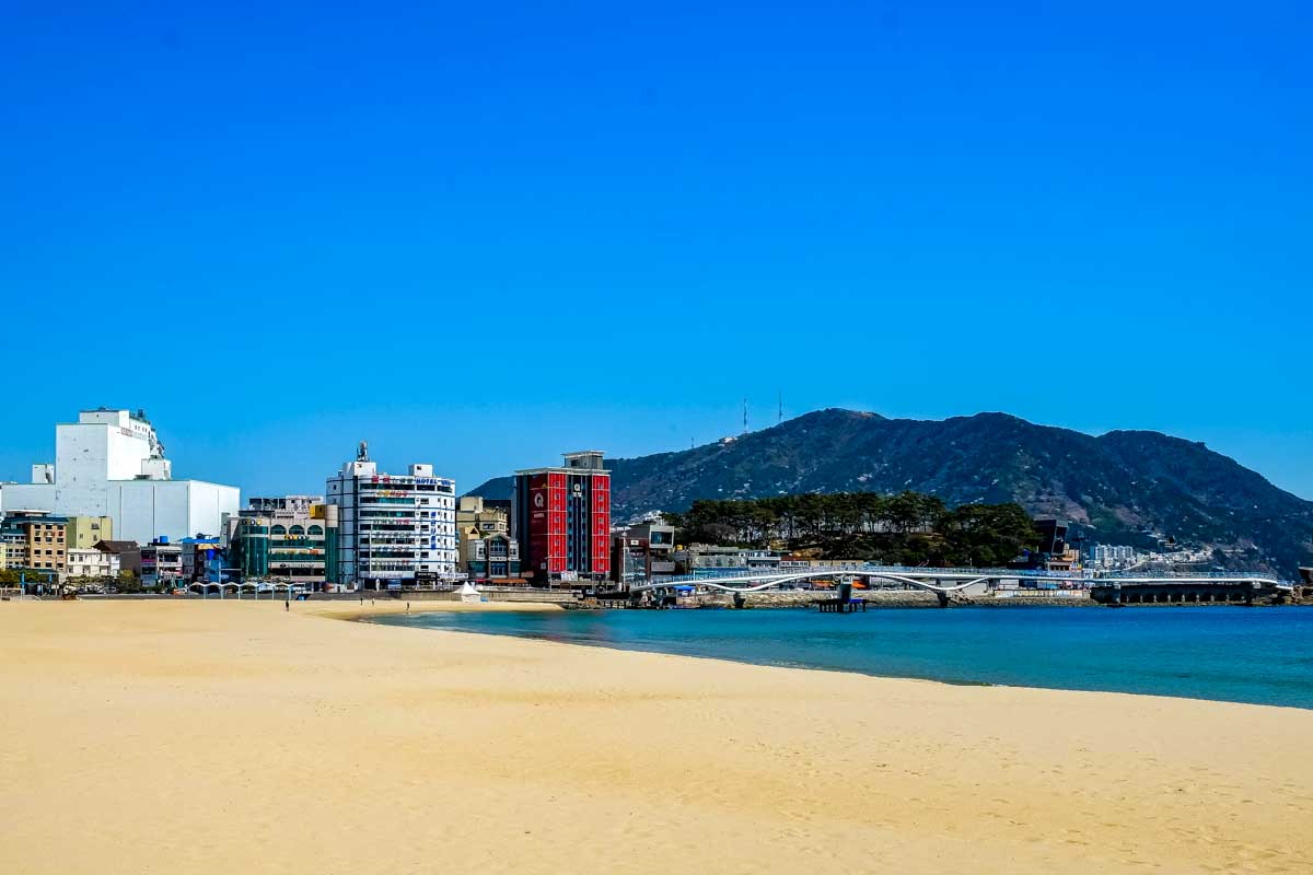 Haeundae Beach in Busan South Korea