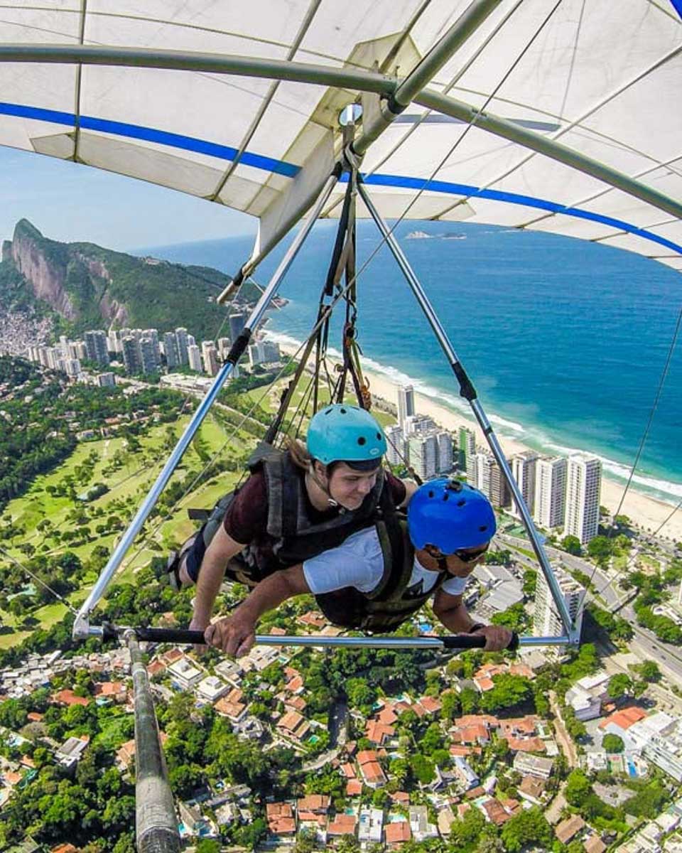 Hang-Gliding over Rio de Janeiro Brazil