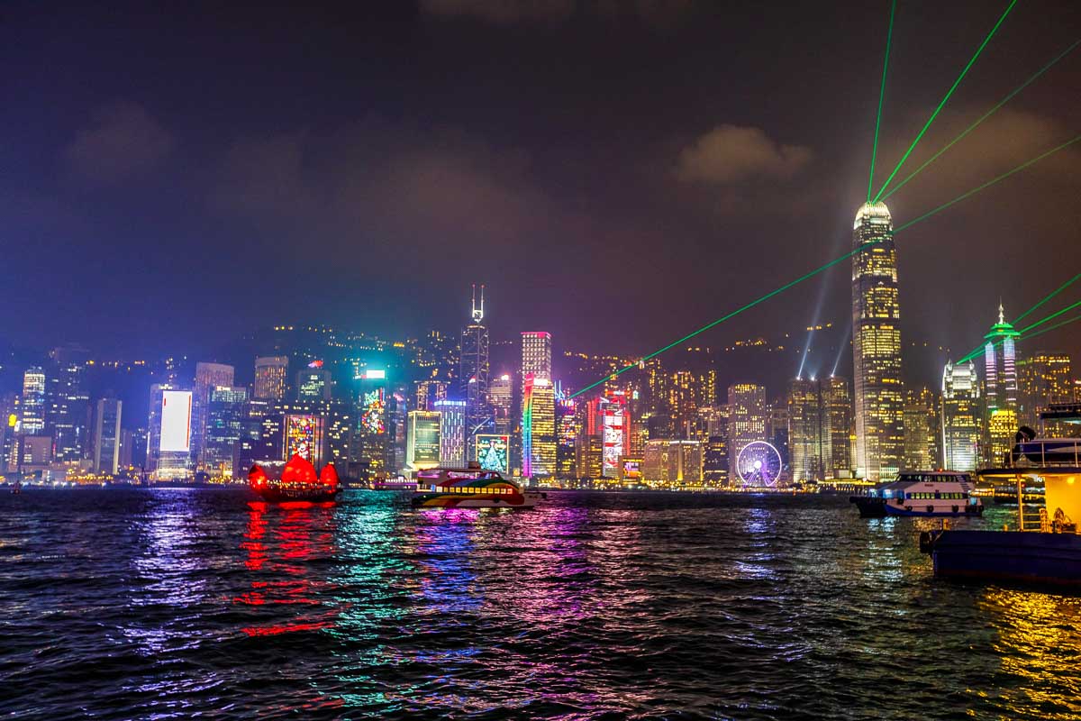 Hong Kong Symphony of lights in Hong Kong
