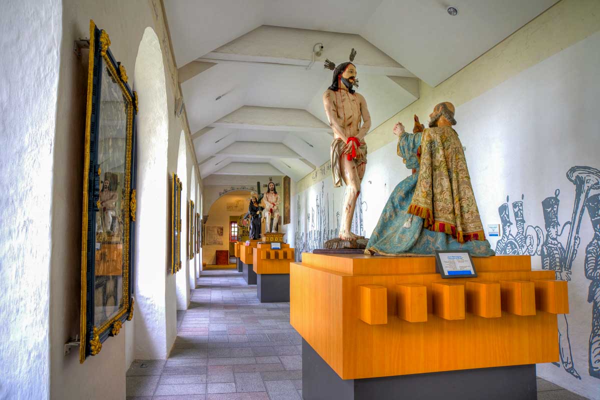Inside Basilica and Convent of San Francisco in Quito Ecuador