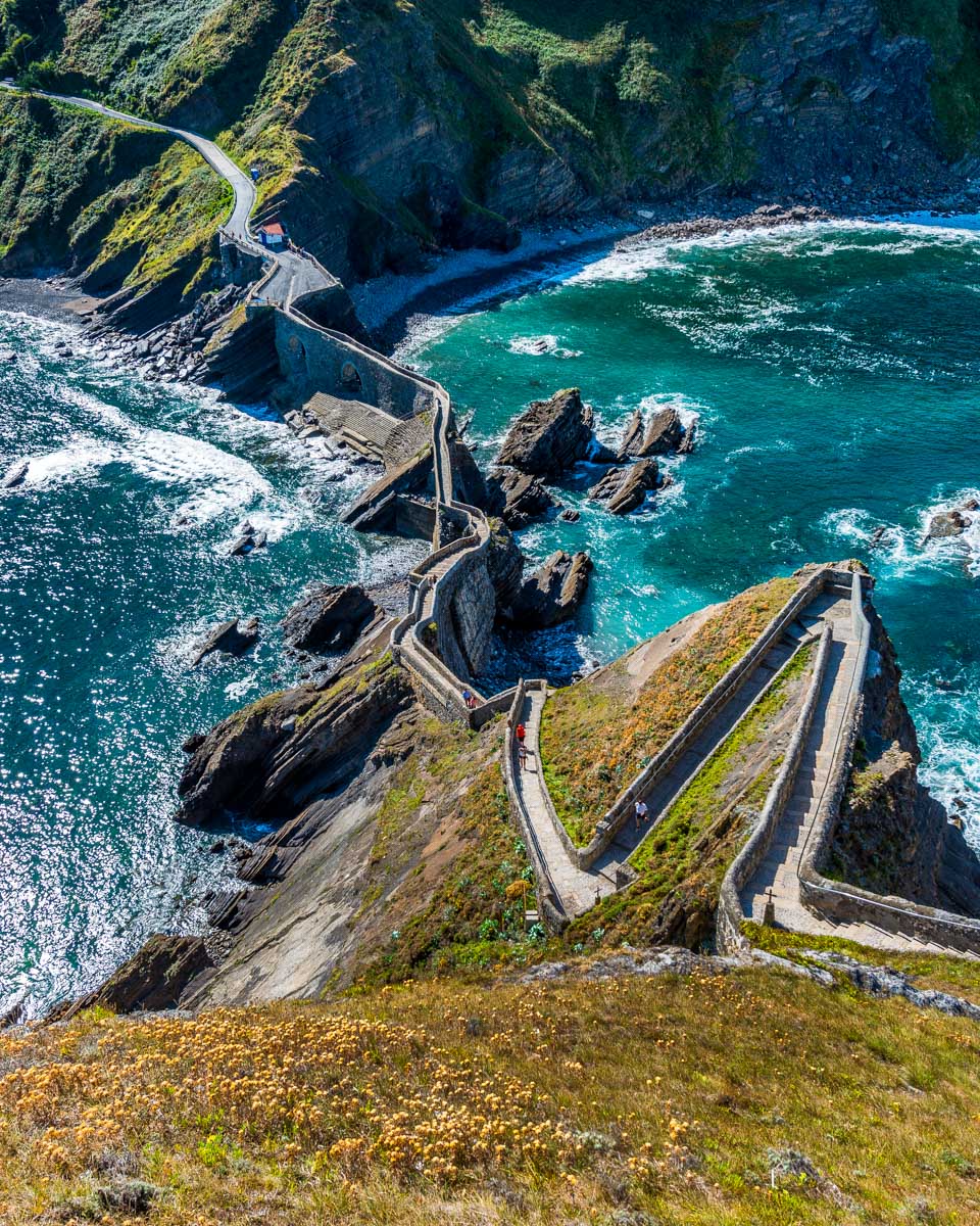Looking-out-from-Gaztelugatxe-on-a-tour-from-Bilbao-Spain