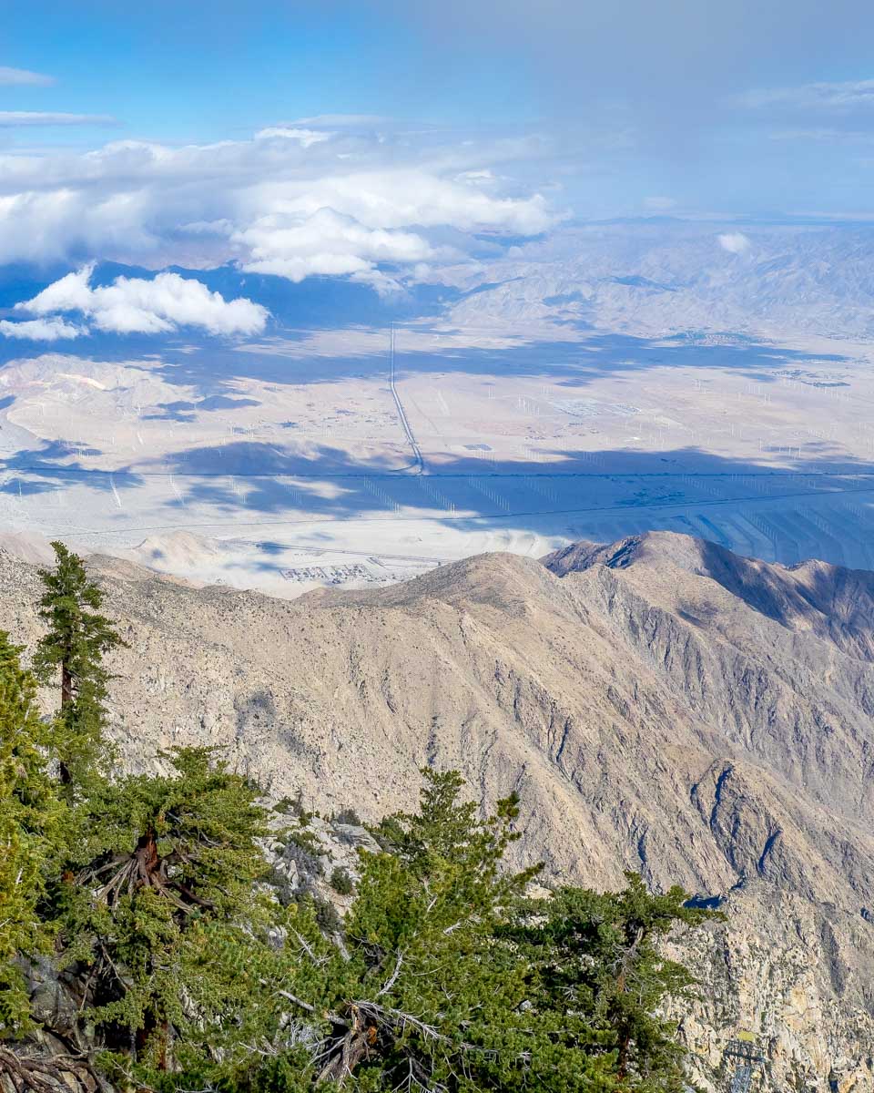 Palm Springs from Aerial Tramway in the mountains in California near Palm Springs 1