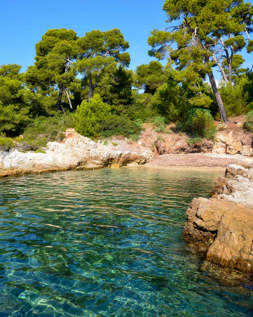 Part of the French Riviera near Cannes France