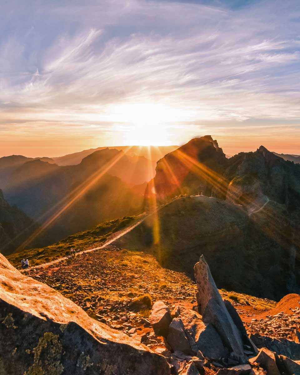 Pico do Arieiro, Madeira, Portugal at sunrise