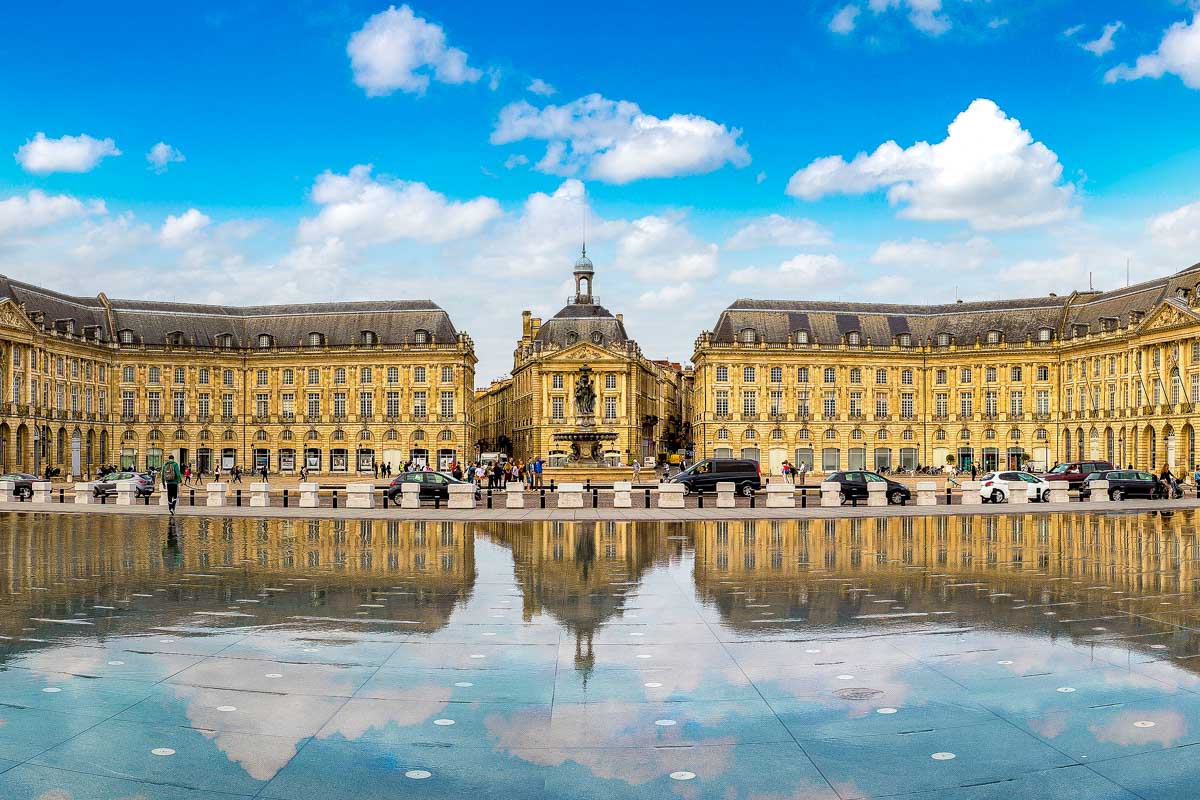 Place de la Bourse in Bordeaux France
