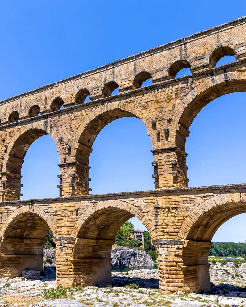 Pont du Gard seen on a tour in France