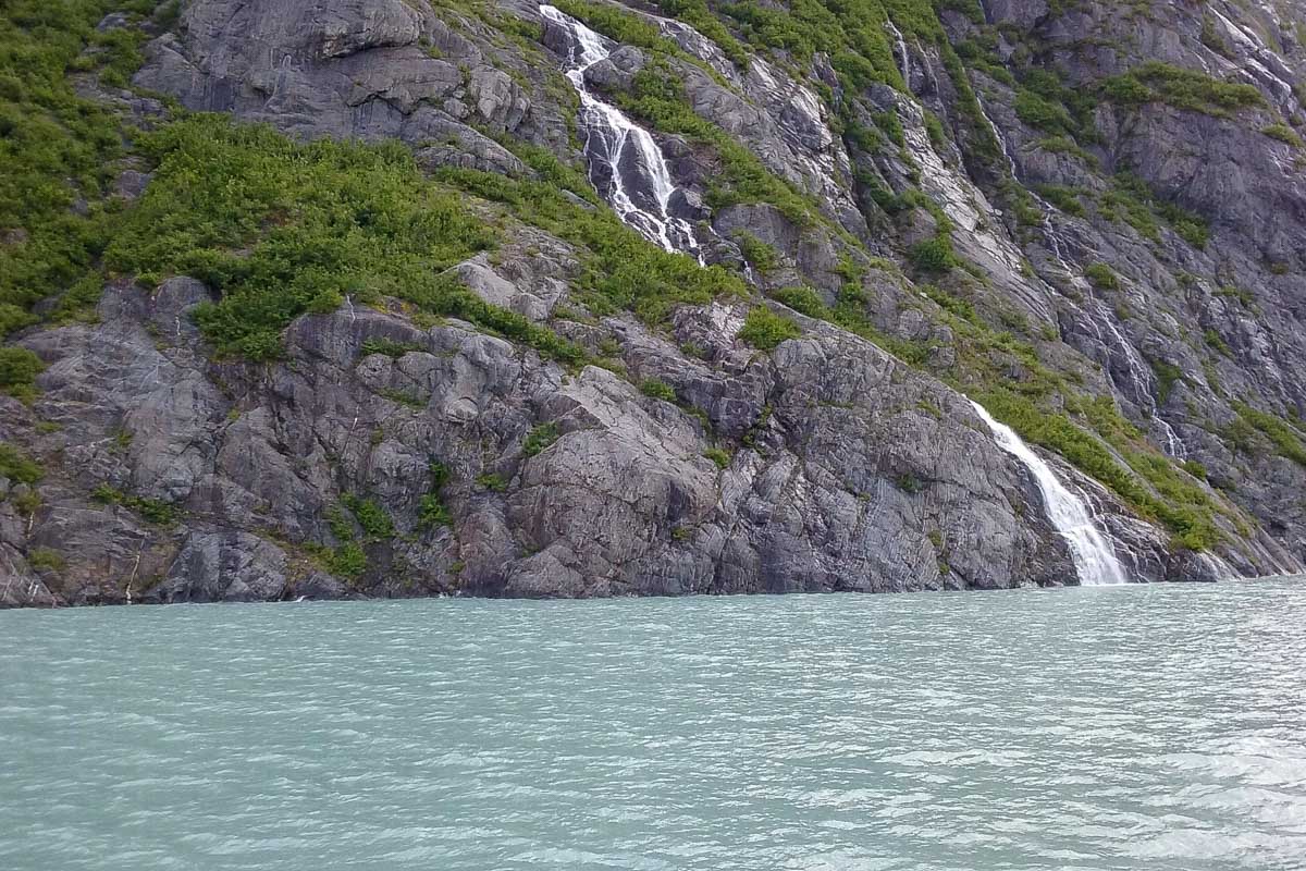 Portage Lake seen on a tour from Anchorage Alaska