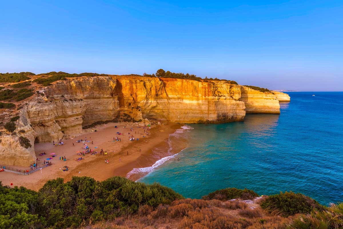 Praia de Albufeira in Albufeira Portugal