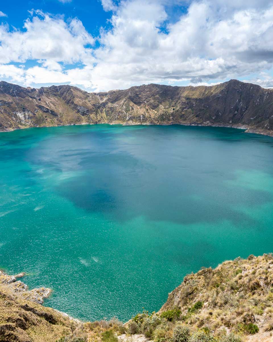 Quilotoa Crater seen on a tour from Quito Ecuador