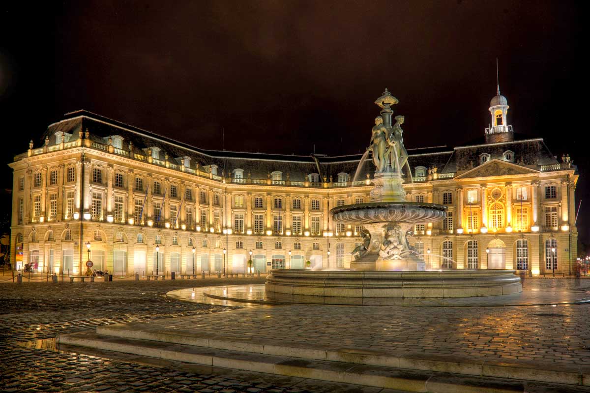 Square of the Bourse, Bordeaux France