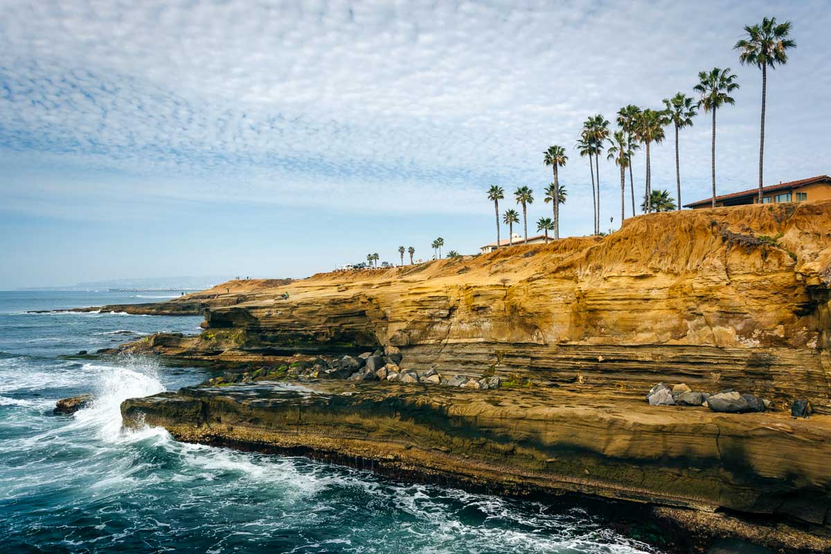 Sunset Cliffs Natural Park in San Diego California
