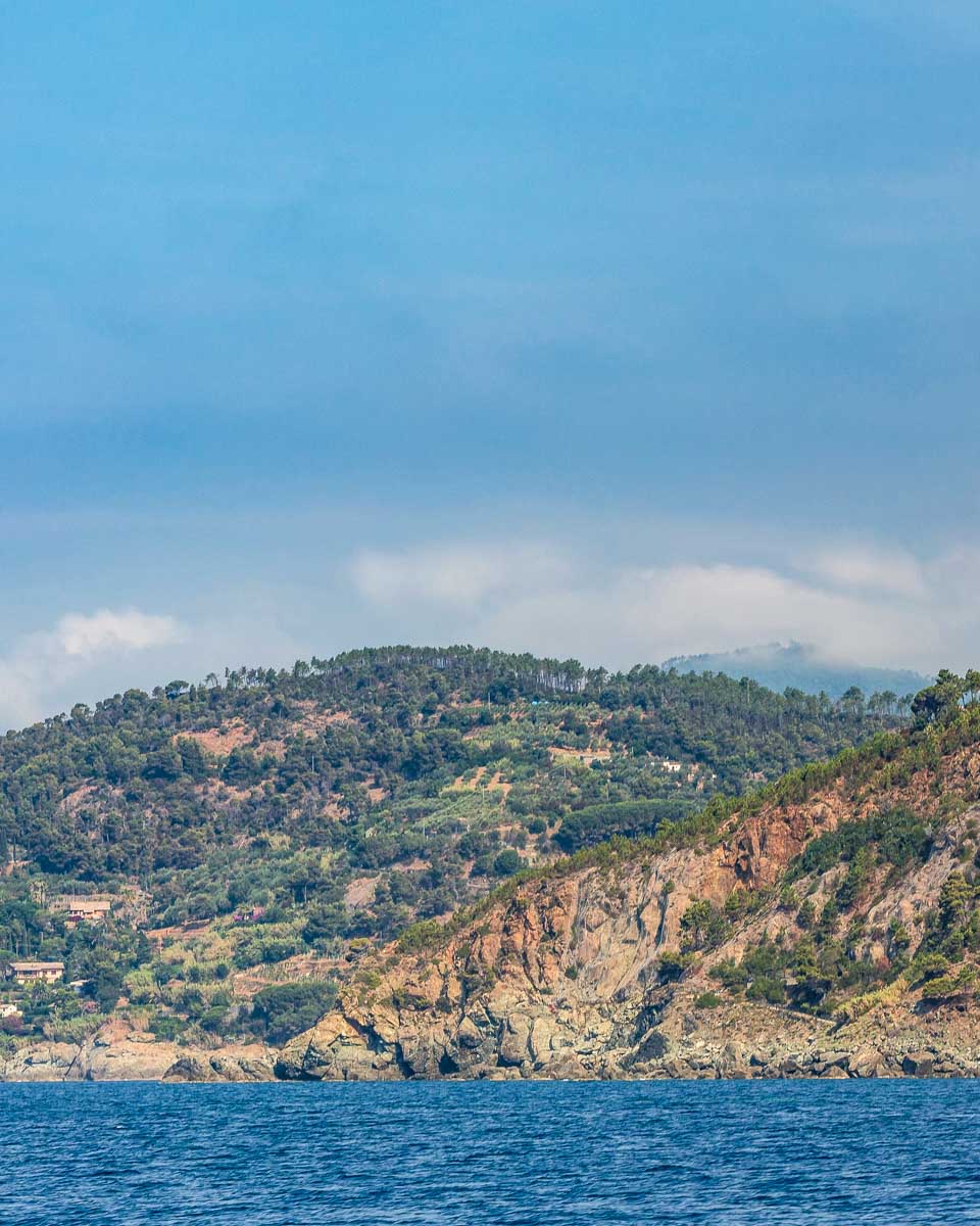 The Ligurian Coastline seen on a tour from Genoa Italy