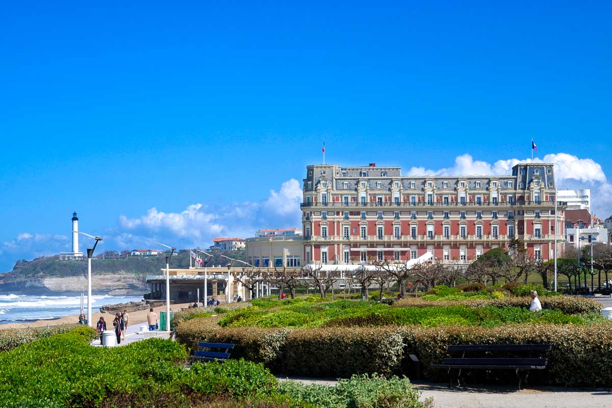 The town of Biarritz seen on a tour from San Sebastian Spain