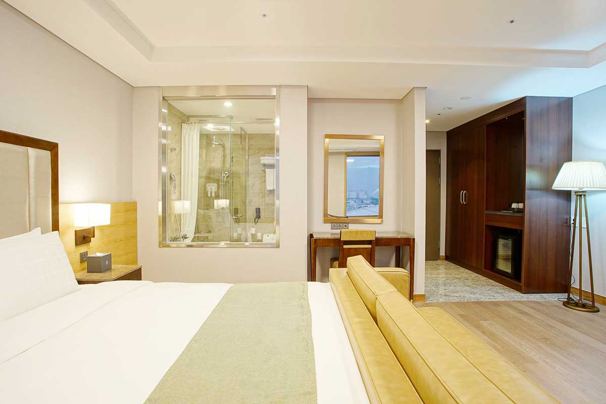 A hotel room at the Stanford Hotel Busan