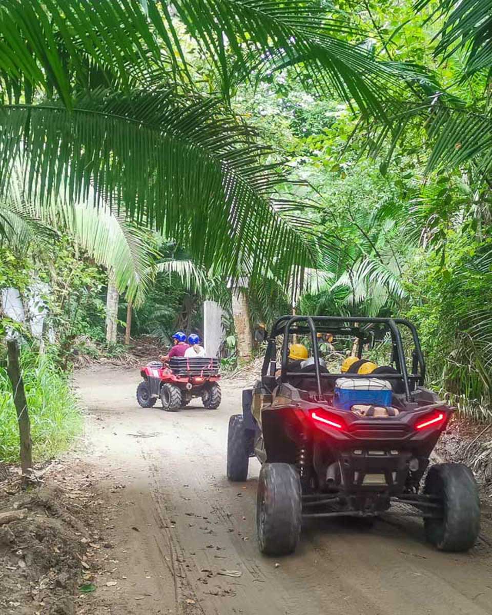 ATV-buggy-drives-through-the-forest-in-Dominican-Republic
