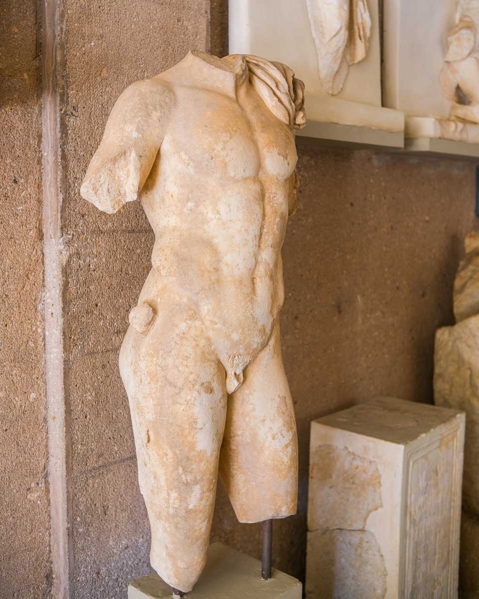 An ancient Greek artifact located in a museum in Palermo Italy 1