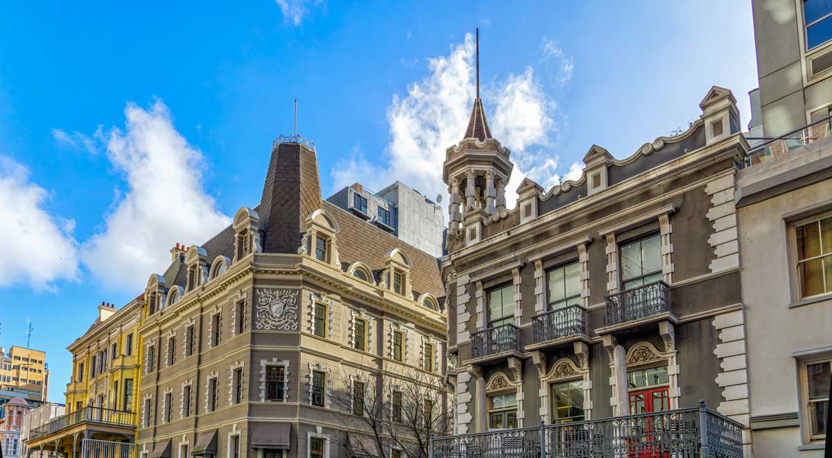 Architecture in downtown Cape Town South Africa
