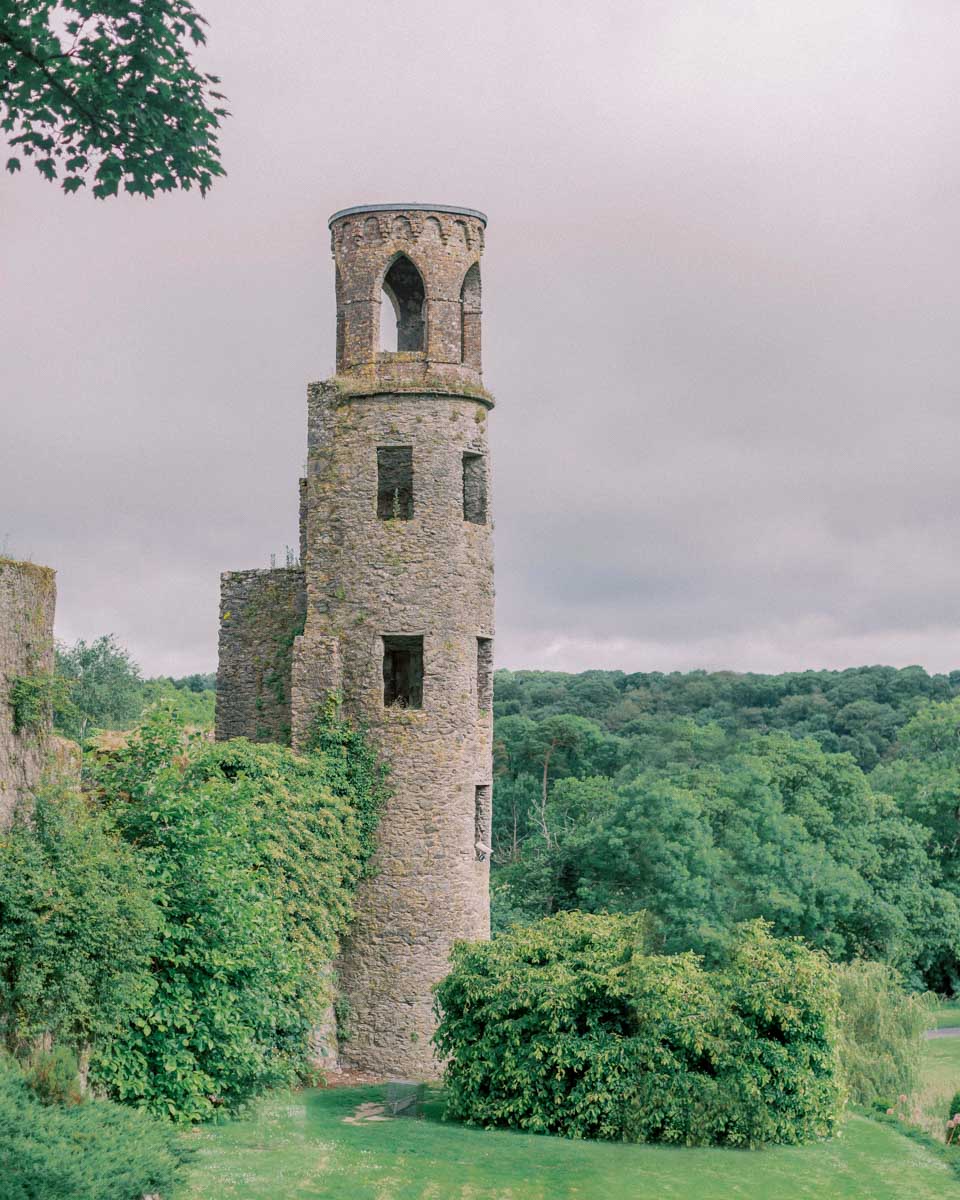 Blarney Castle turret seen from Cork Ireland
