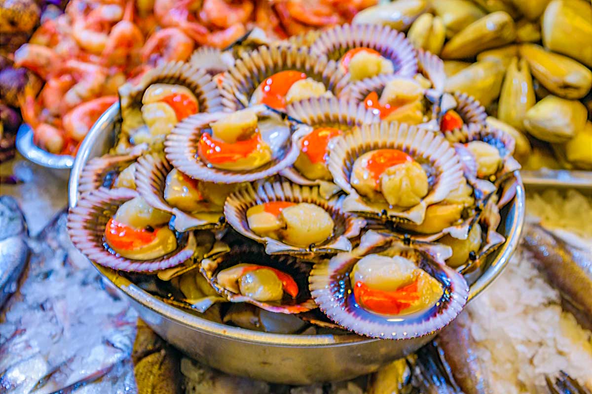 Central Market seen on a bike tour of Santiago Chile